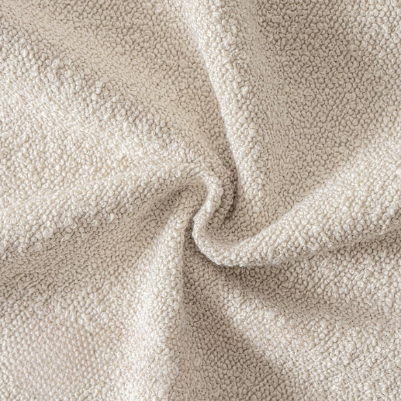 Beige boucle throw pillow cover with soft loop texture, 18x18 inches – modern cozy accent for sofa, bed, or armchair