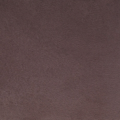 Brown L-shaped sectional sofa with right-facing chaise and ottoman, microfiber upholstery and light gray wooden legs