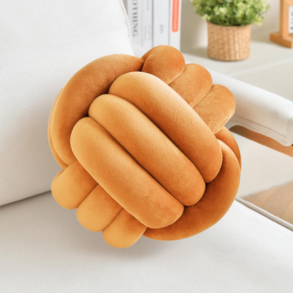 Caramel Geometric Decorative Pillow – Modern Soft Cushion in Warm Neutral for Sofa, Bed, or Accent Chair – 100% Polyester in 22 cm and 28 cm Sizes

