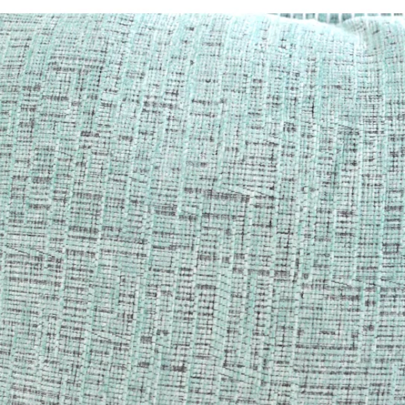 Set of 2 mint green chenille throw pillow covers with hidden zippers and soft velvet texture – 20x20 inch reversible cushion covers for modern and farmhouse décor