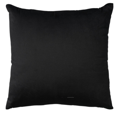 Set of 2 luxury black pillow covers with zipper closure for modern home decor, perfect for living rooms, bedrooms, and sofas.