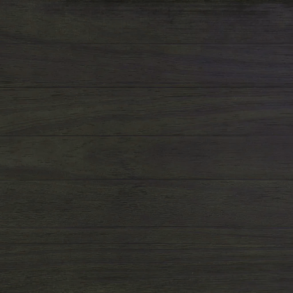 Rustic solid wood queen size bed frame in black finish with farmhouse plank headboard and distressed wood grain texture