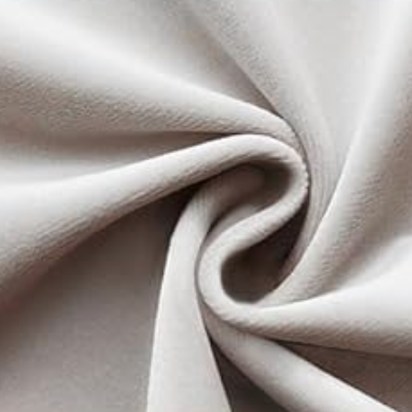 Cream white velvet full size platform bed with adjustable LED tufted headboard, silver nailhead trim, and four underbed storage drawers on wheels