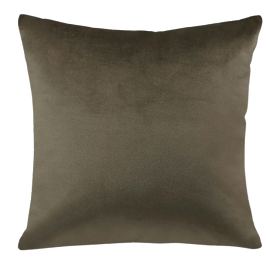Set of 2 luxury dark brown pillow covers with zipper closure for modern home decor, perfect for living rooms, bedrooms, and sofas.