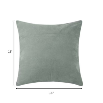 Set of 2 luxury light grey pillow covers with zipper closure for modern home decor, perfect for living rooms, bedrooms, and sofas.