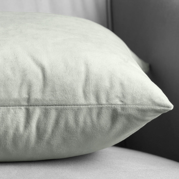 Set of 2 luxury light grey pillow covers with zipper closure for modern home decor, perfect for living rooms, bedrooms, and sofas.