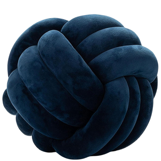 Navy Blue Geometric Decorative Throw Pillow – Modern Plush Cushion for Sofa, Bed, or Home Decor (22 cm & 28 cm Sizes)