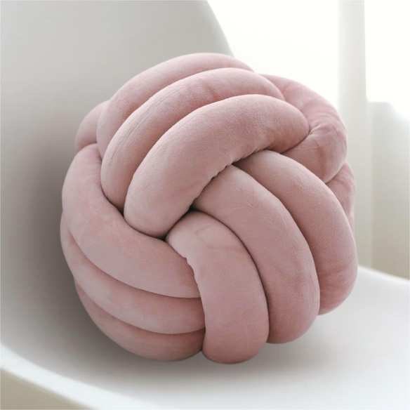 Pink Geometric Decorative Throw Pillow – Soft Modern Cushion for Sofa, Bed, or Home Decor in 22 cm & 28 cm Sizes