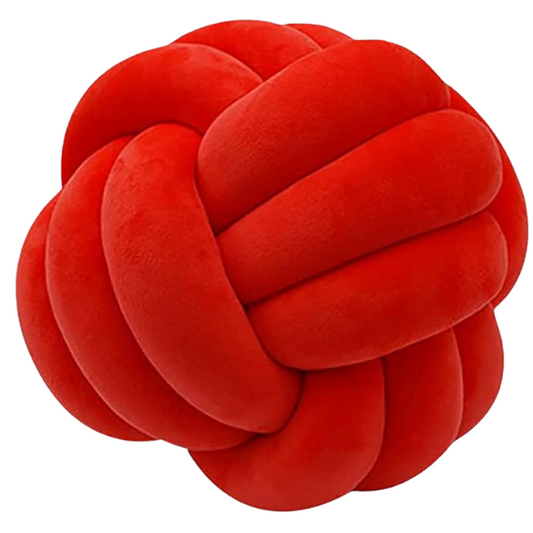 Red Geometric Decorative Throw Pillow – Bold Modern Cushion for Sofa, Bed, or Home Decor (22 cm & 28 cm Sizes)