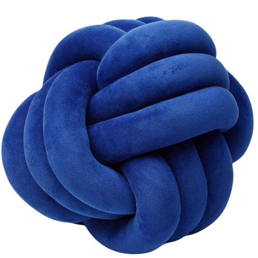 Royal Blue Geometric Decorative Throw Pillow – Modern Plush Cushion for Sofa, Bed, or Home Decor (22 cm & 28 cm)