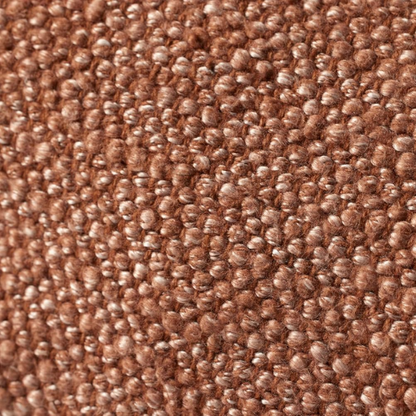 Rust-colored rectangular lumbar throw pillow with fringe trim, 13x21 inches, featuring a cotton-polyester-rayon cover and plush polyester fill—ideal for modern or boho home décor.

