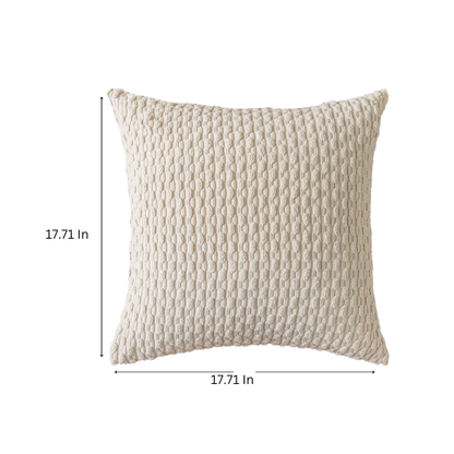 Tan Striped Corduroy Throw Pillow Cover – Modern Boho Style, Zipper Closure, Soft Polyester, Machine Washable